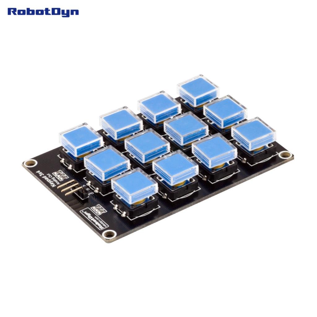 Button Keypad 3x4 Module Arduino DIY Robotdyn from multicognitive on Tindie